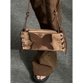 Women's Retro Y2K Butterfly Lace-up Shoulder Bag