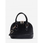 Women's Daily Fashion 3D Fish Scale Textured Shell Shape Shoulder Crossbody Bag