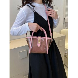 Transparent Jelly Crossbody Bag with Clutch Purse
