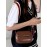 Women's Daily Solid Color Flap Puffer Saddle Crossbody Bag