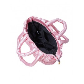 Quilted Design Padded Puffer Tote Bag
