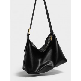 Women's Daily Solid Color Large Capacity Slouchy Shoulder Bag