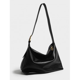 Women's Daily Solid Color Large Capacity Slouchy Shoulder Bag
