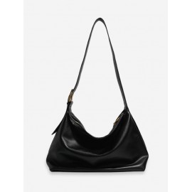 Women's Daily Solid Color Large Capacity Slouchy Shoulder Bag