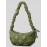Women's Solid Color Argyle Quilted Puffer Drawstring Design Hobo Bag
