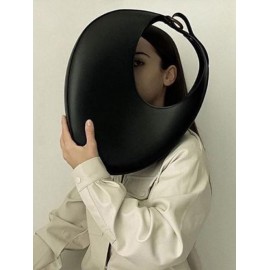 Women's Large Capacity Half Moon Crescent Design Underarm Shoulder Bag