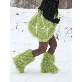 Women's Daily Streetwear Y2K Fluffy Fuzzy Furry Textured Faux Fur Large Capacity Crossbody Shoulder Bag