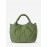 Women's Daily Solid Color Puffer Padded Quilted Tote Handbag