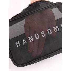 3Pcs Semi-transparent Portable Travel High Capacity Waterproof Make-up Storage Bags