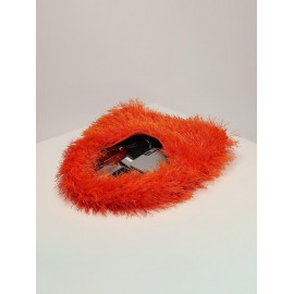 Women's Winter Fashion Fluffy Faux Fur Solid Color Tote Bag