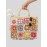 Women's Handmade Weave Flower Patterblock Hollow Out Bamboo Joint Handle Vacation Beach Tote Bag (Random Color)