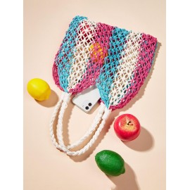 Macrame Woven Vacation Beach Handbag