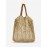 Women's Beads Handle Hollow Out Raffia Straw Handmade Braided Vacation Beach Tote Bag