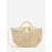 Women's Summer Vacation Bright Color Beach Half Moon Shape Raffia Crossbody Shoulder Straw Bag