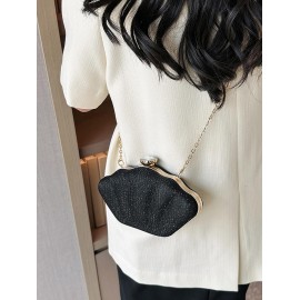 Glitter Shell Shaped Crossbody Bag