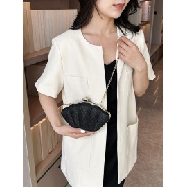 Glitter Shell Shaped Crossbody Bag