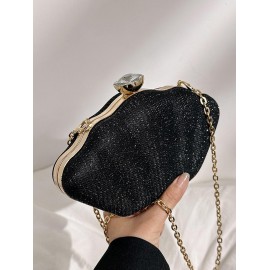 Glitter Shell Shaped Crossbody Bag