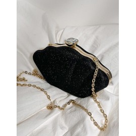 Glitter Shell Shaped Crossbody Bag