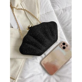 Glitter Shell Shaped Crossbody Bag