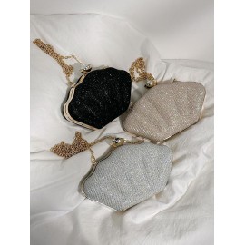 Glitter Shell Shaped Crossbody Bag