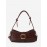 Embossed Buckle Shoulder Bag
